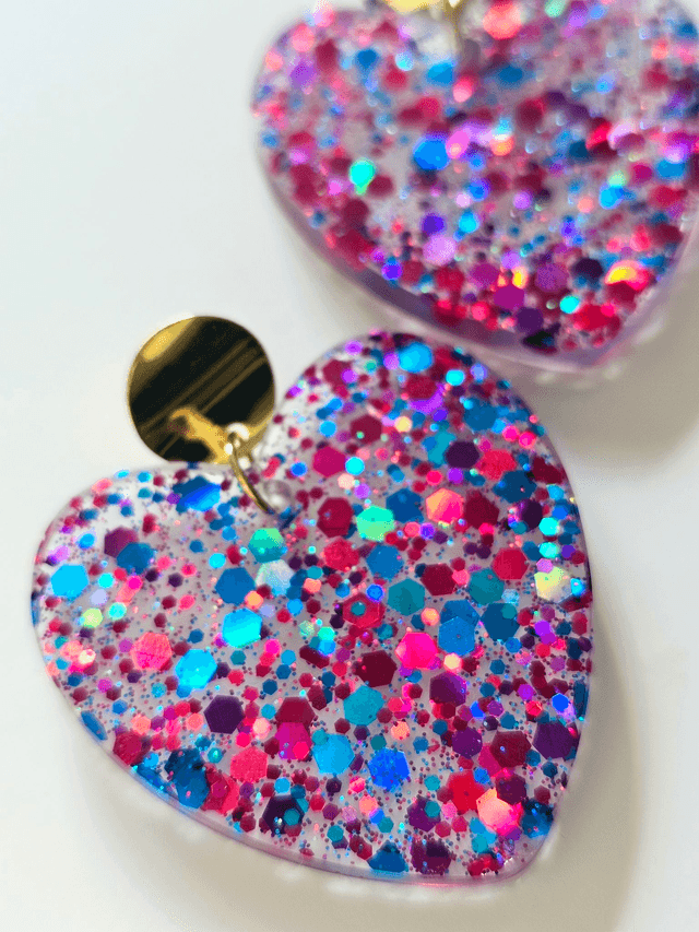 KISS'KISS fiesta ! paillettes bleues, mauves & fushias 