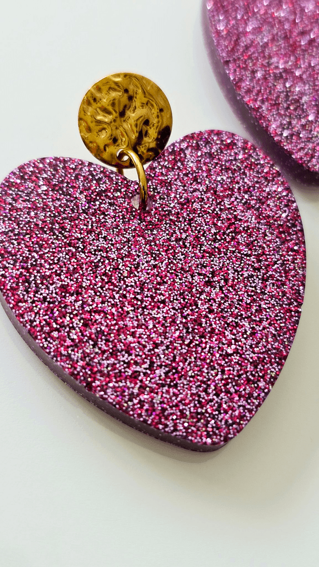 KISS'KISS violet aux paillettes mauves & framboises 