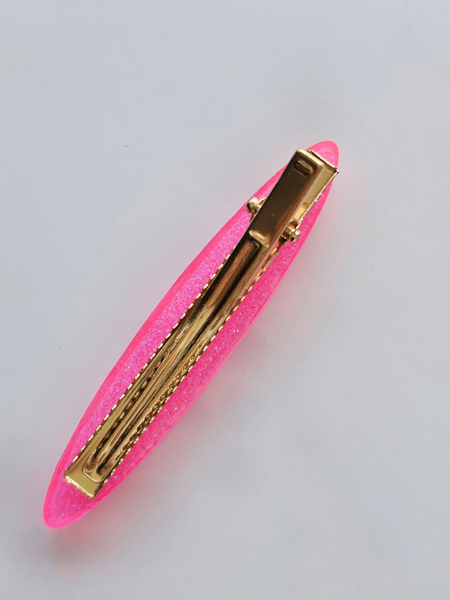 BARRETTE ROSE À PAILLETTES 