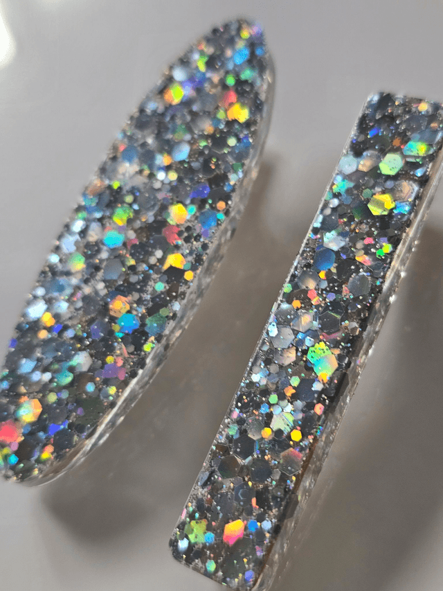DUOS BARRETTES CONFETTIS ARGENT
