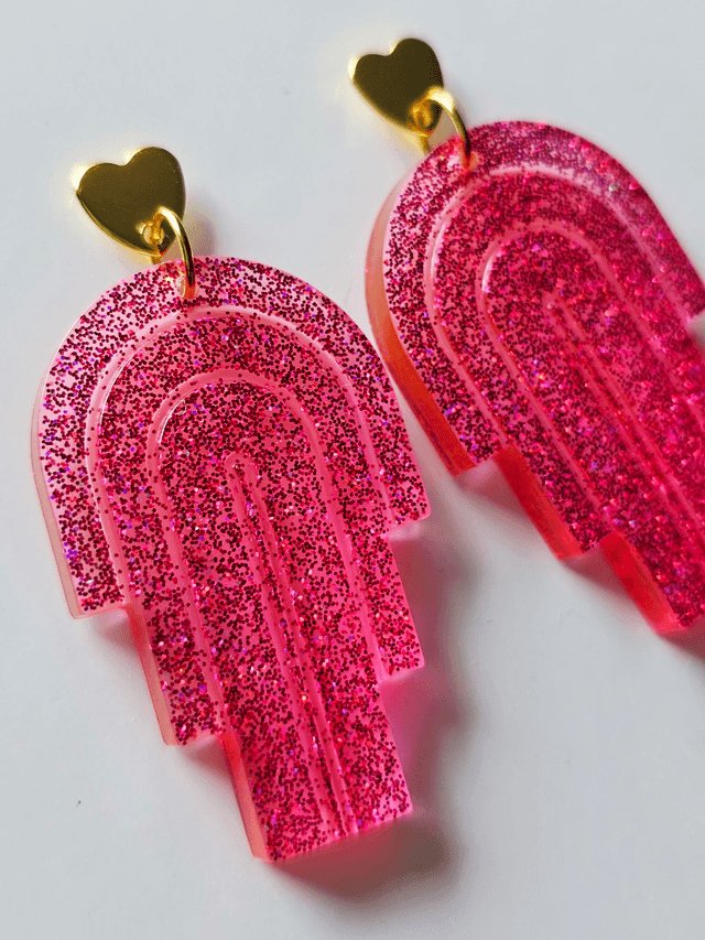 MIAMI rose-rouge aux fines paillettes 