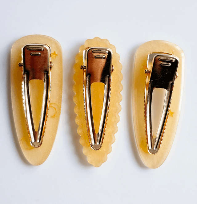 TRIO BARRETTES OR IRISÉES 