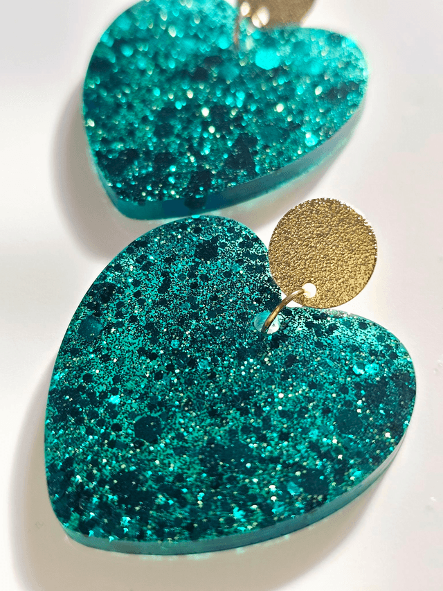 KISS'KISS émeraude à paillettes 