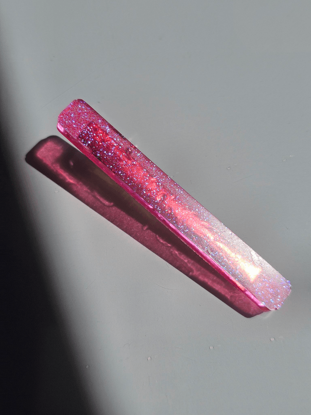 BARRETTE ROSE PAILLETTE