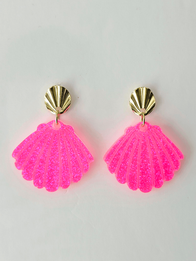 JACKIE rose fluo à paillettes