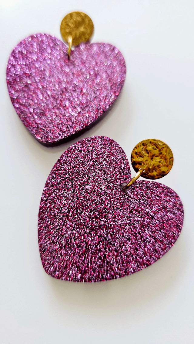 KISS'KISS violet aux paillettes mauves & framboises 