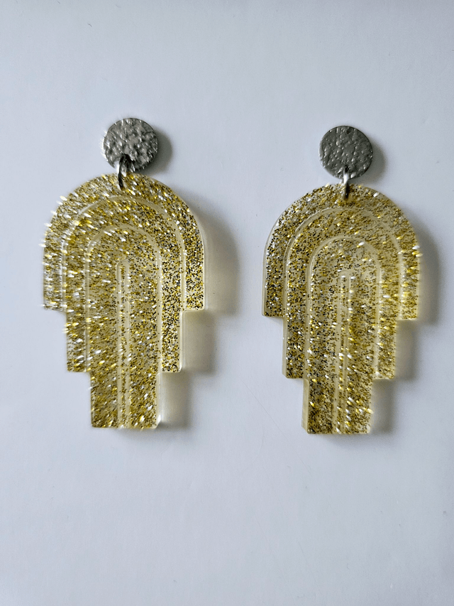 MIAMI aux fines paillettes or et argent 