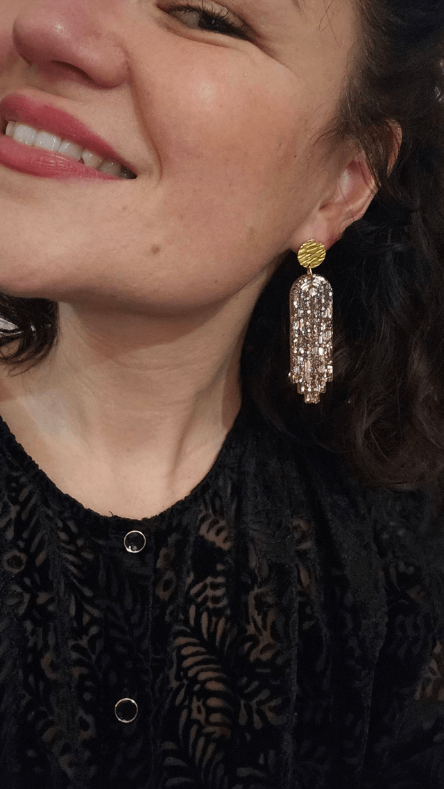 ARTY noisette aux paillettes 