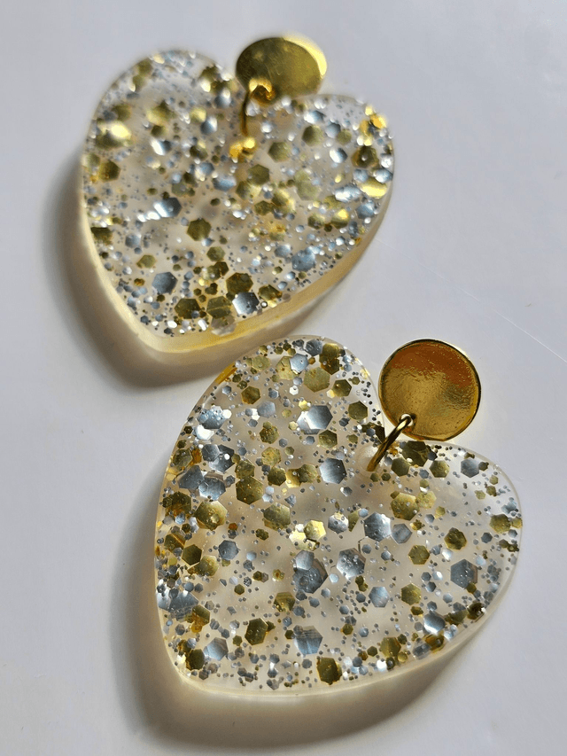 KISS'KISS aux confettis or et argent 