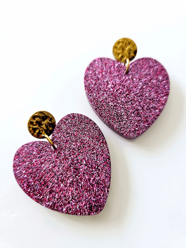 KISS'KISS violet aux paillettes mauves & framboises 
