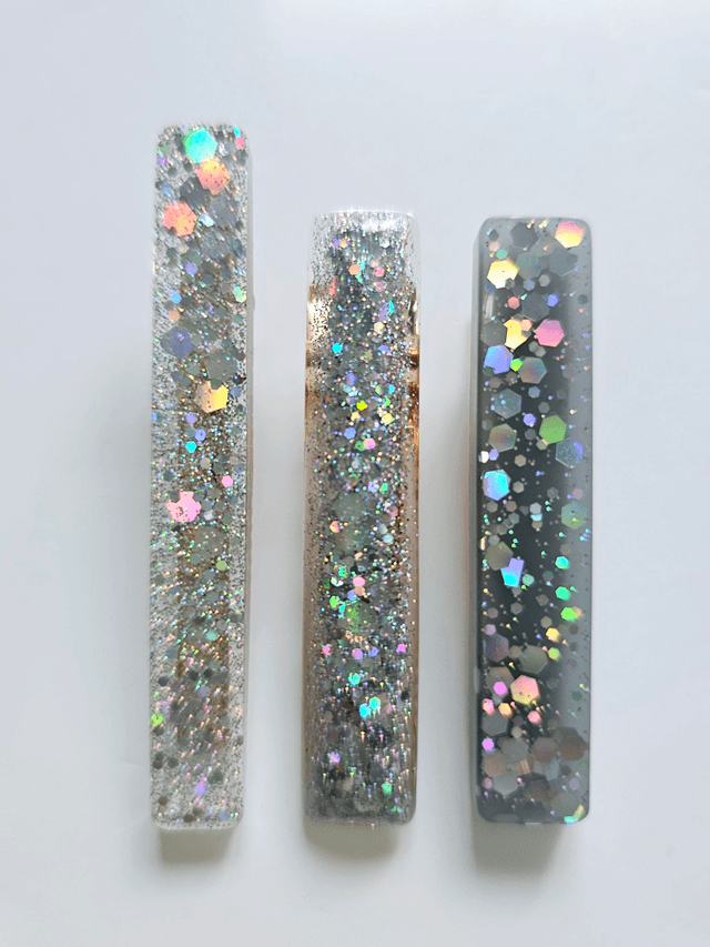 TRIO BARRETTES GRISES