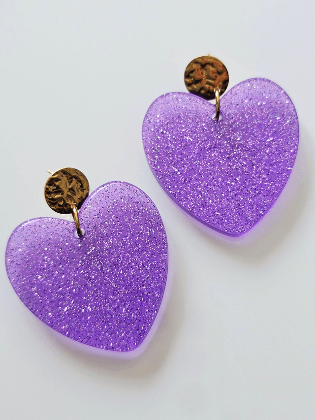 KISS'KISS mauve pailleté