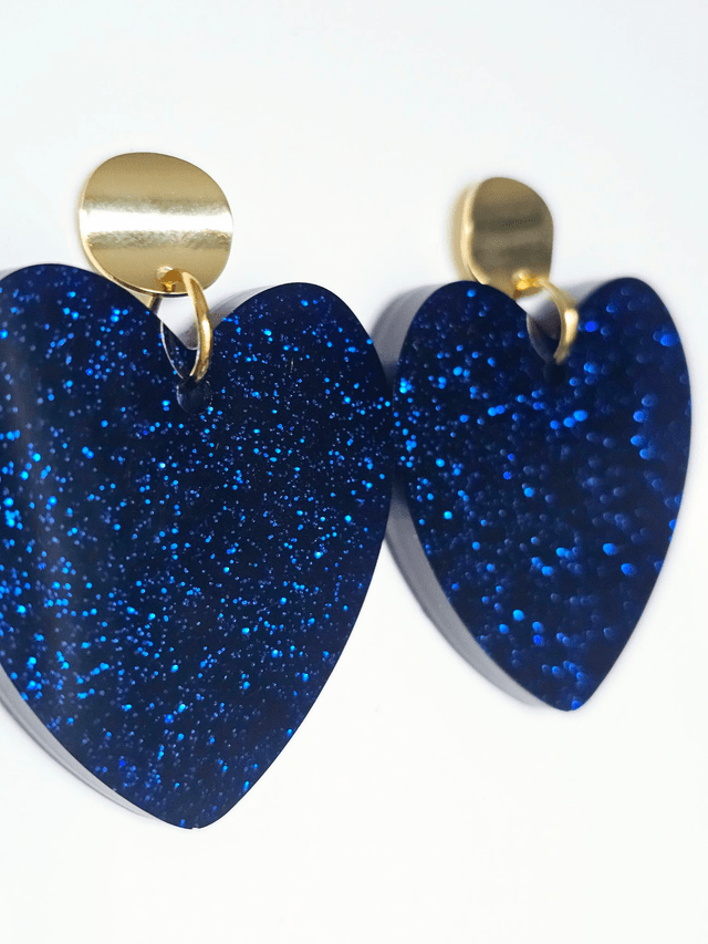 KISS'KISS bleu profond pailletté