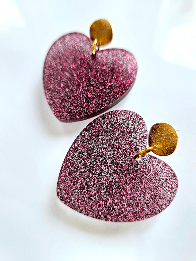 KISS'KISS prune en transparence à paillettes