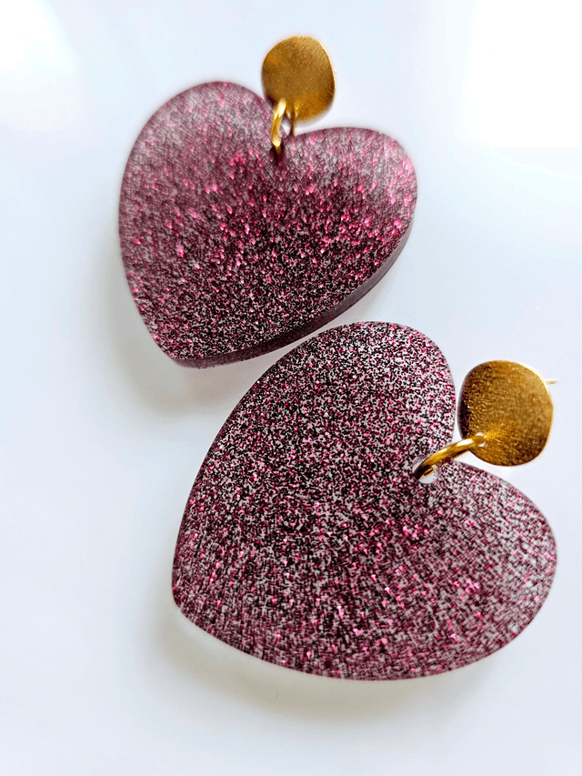KISS'KISS prune en transparence à paillettes