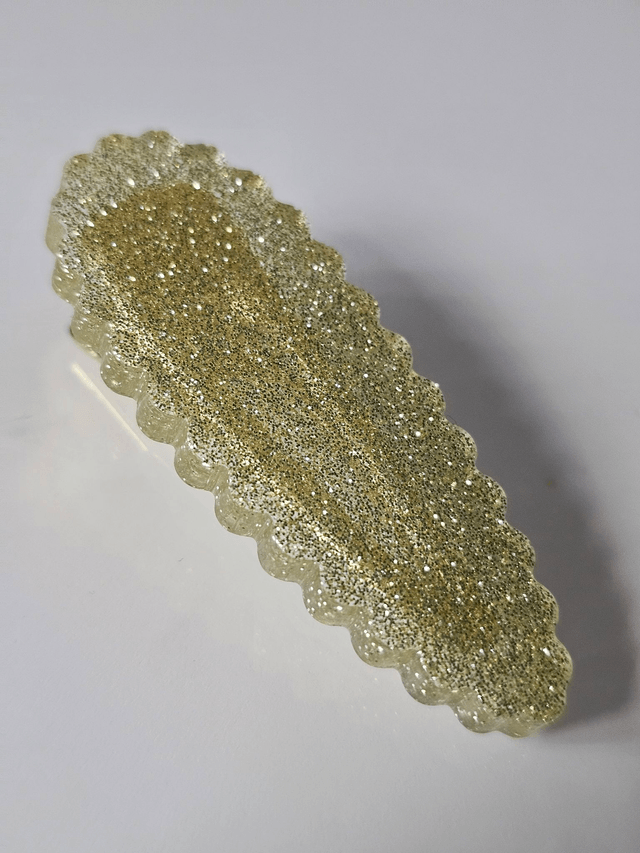 BARRETTE FINES PAILLETTES OR
