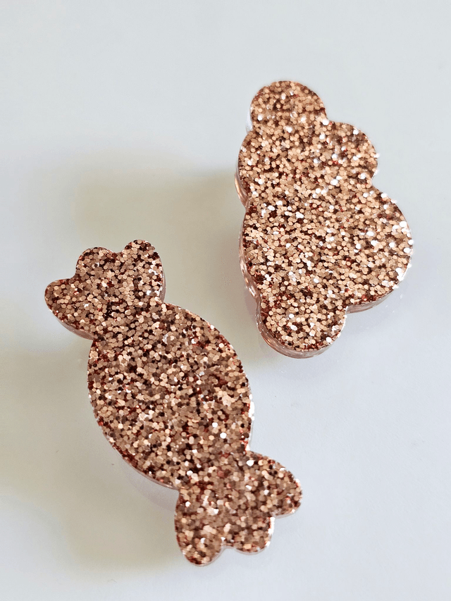 DUO BARRETTES BONBON & NUAGE VIEUX ROSE