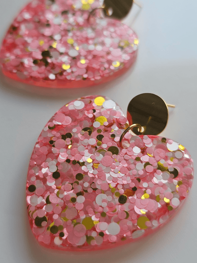 KISS'KISS ROSE SAUMON PAILLETTES