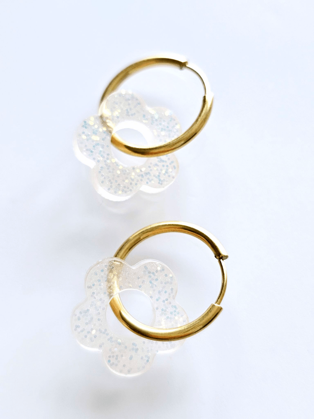 CREOLES TRANSPARENTES MERMAID