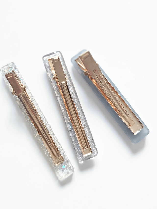 TRIO BARRETTES GRISES