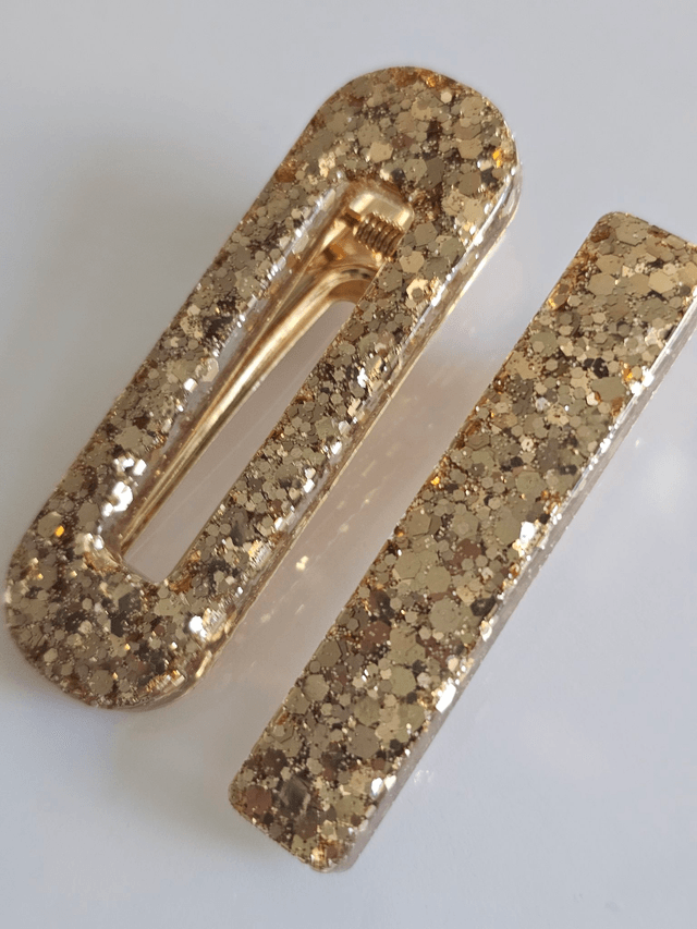 DUO BARRETTES OR