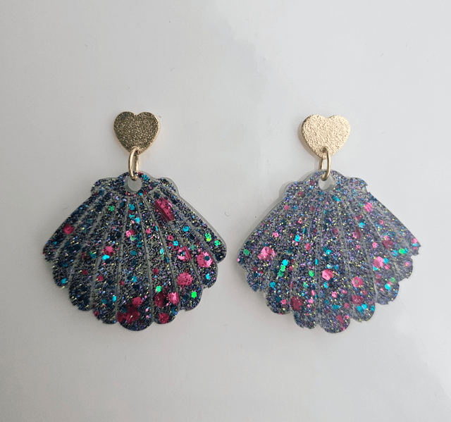JACKIE base mauve et aux paillettes colorées 