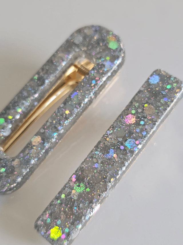 DUO BARRETTES ARGENT