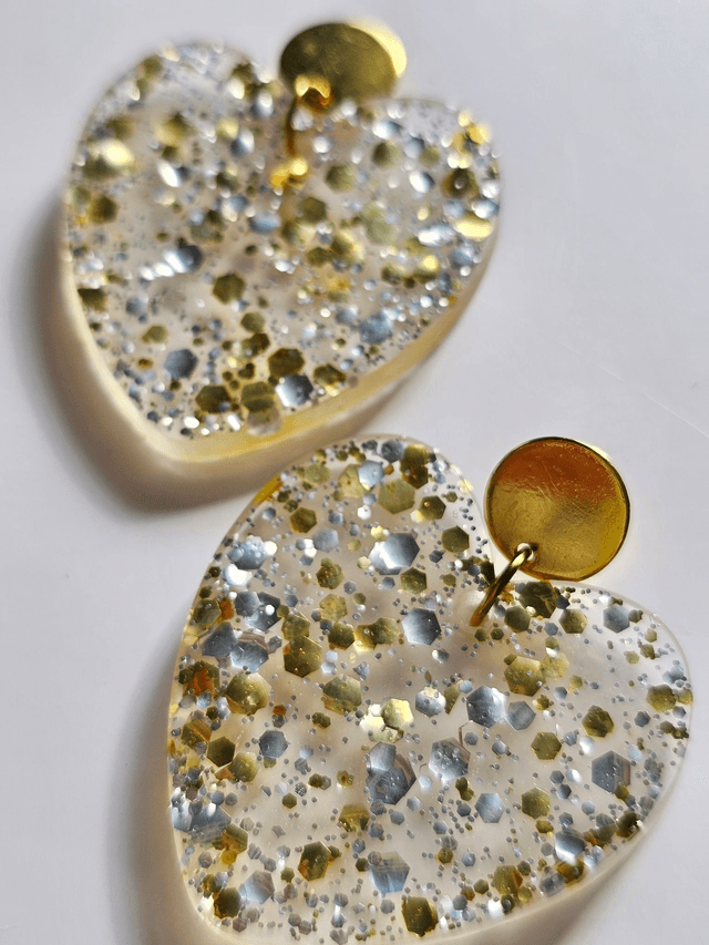 KISS'KISS aux confettis or et argent 