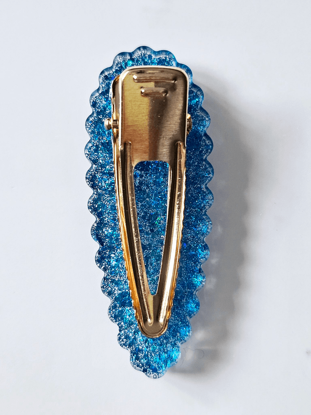 BARRETTE BLEUE PAILLETTÉE