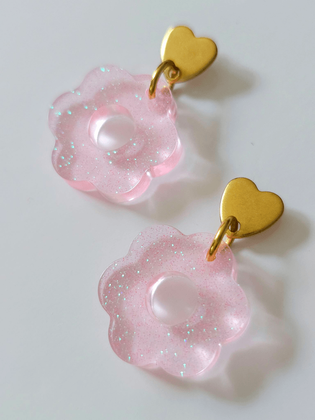 CREOLES EDEN ROSE PALE A PAILLETTES A MATCHER