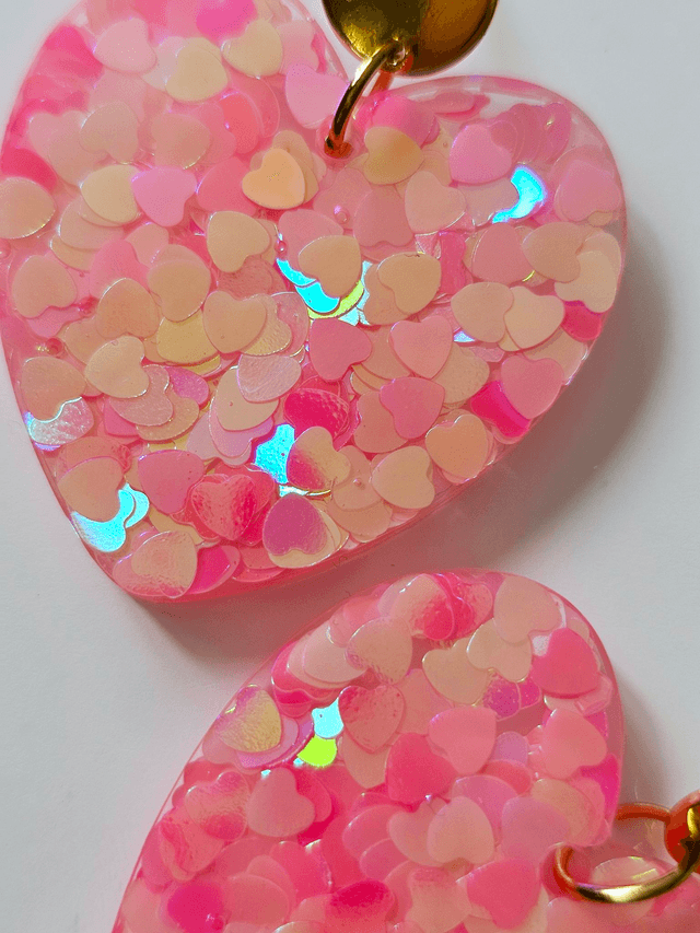 KISS'KISS aux cœurs roses holographiques