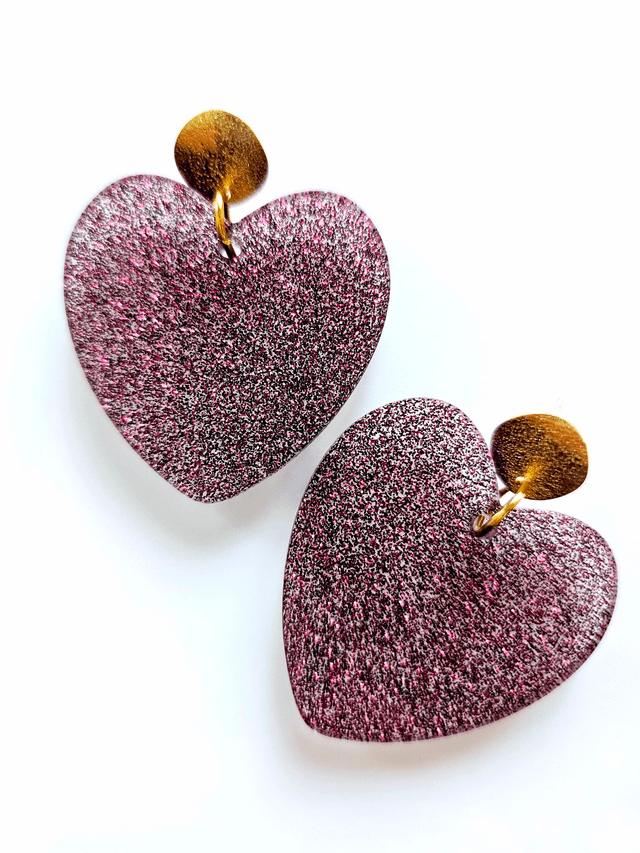 KISS'KISS prune en transparence à paillettes