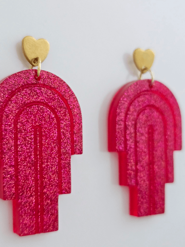 MIAMI framboise pailleté