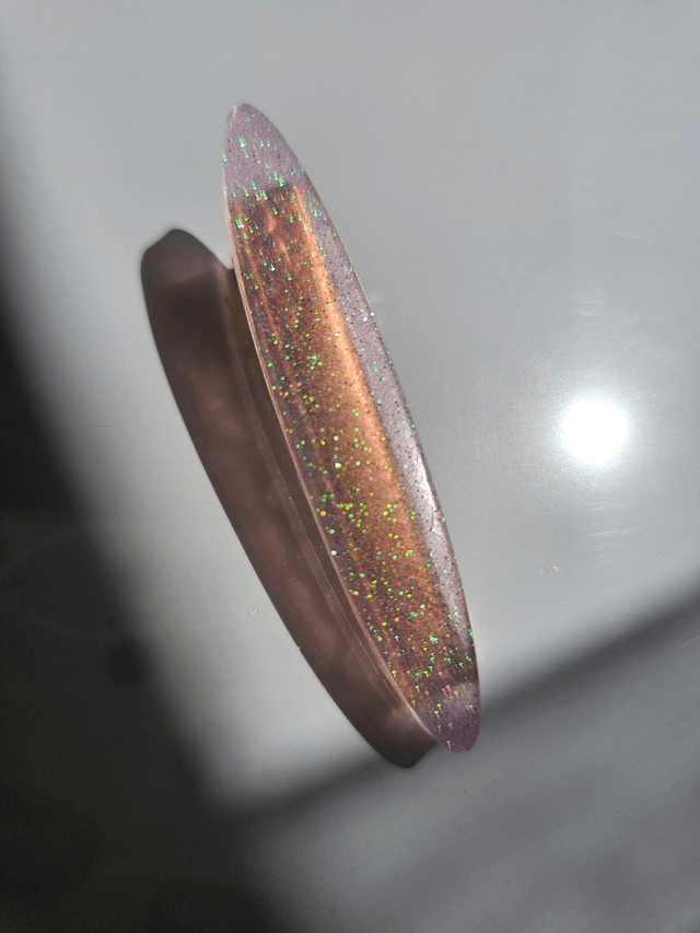 BARRETTE ROSE PALE A PAILLETTES 
