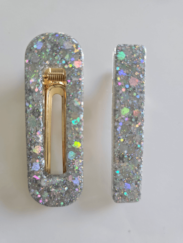 DUO BARRETTES ARGENT