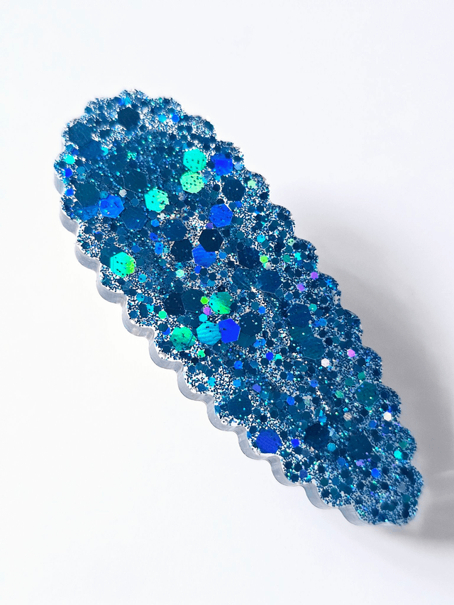 BARRETTE BLEUE PAILLETTÉE