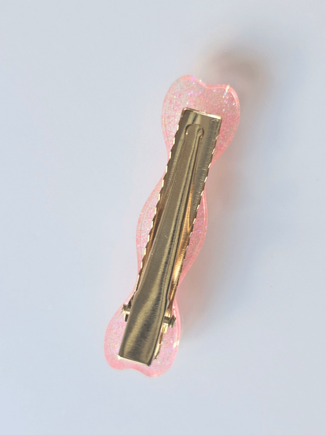 BARRETTE ROSE A PAILLETTES