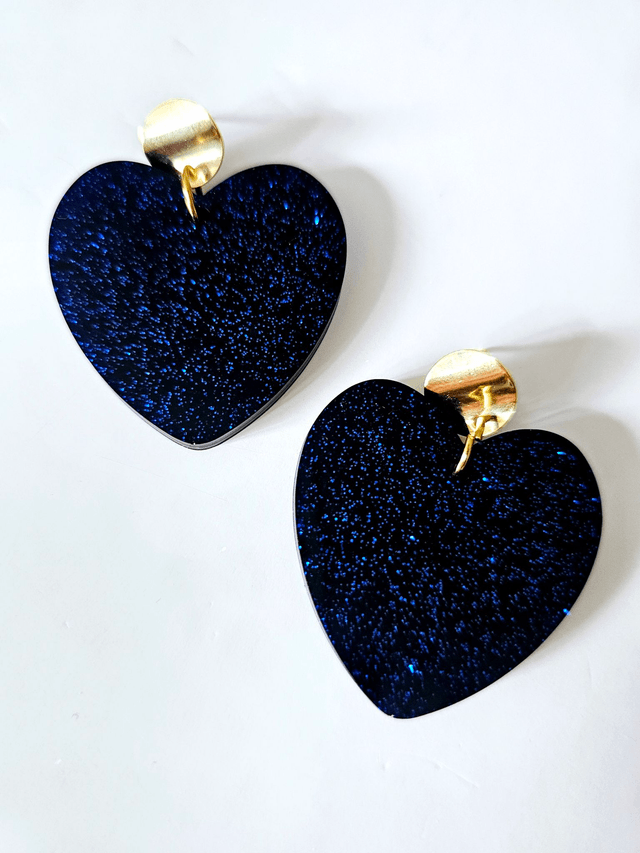 KISS'KISS bleu profond pailletté