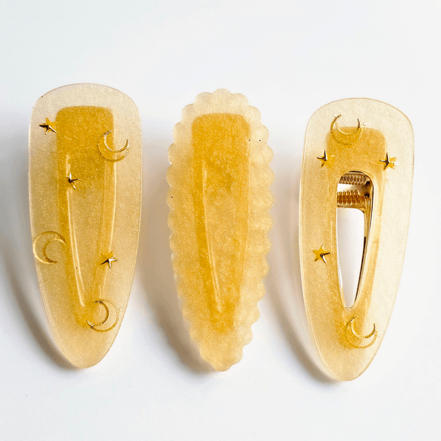 TRIO BARRETTES OR IRISÉES 