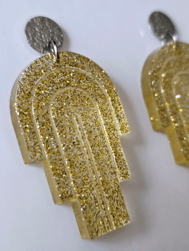 MIAMI aux fines paillettes or et argent 