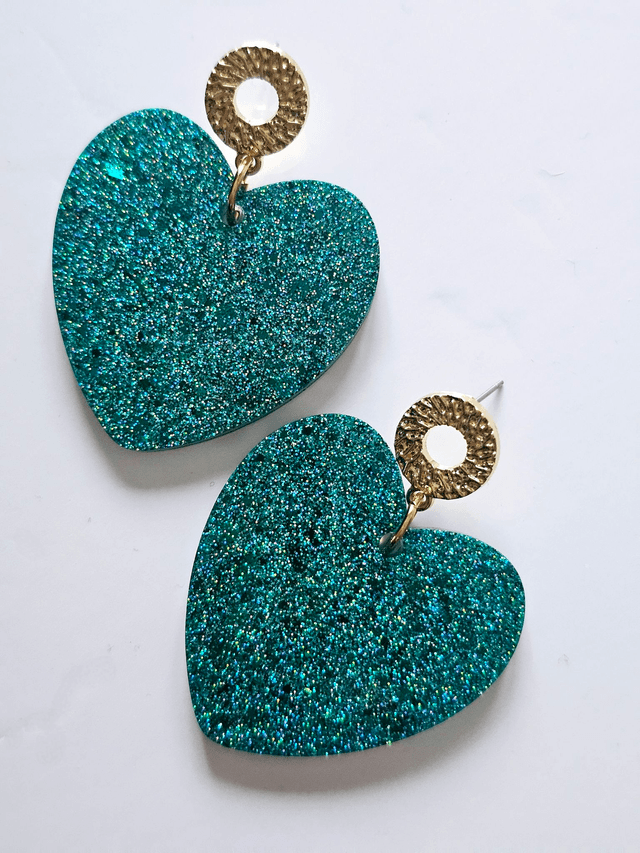 KISS'KISS vert au fines paillettes 