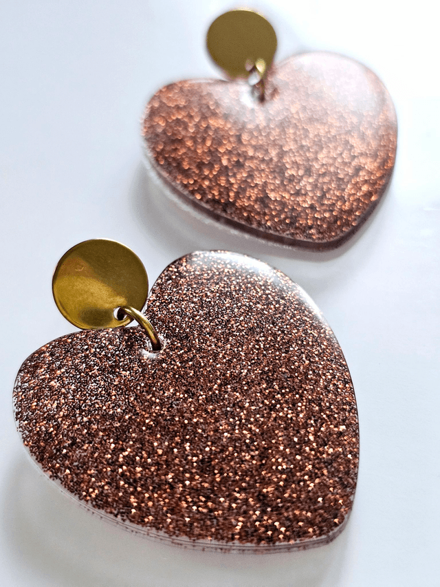KISS'KISS paillettes marrons