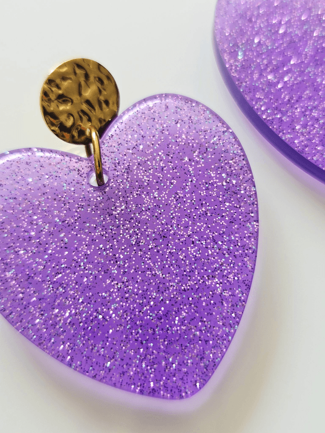 KISS'KISS mauve pailleté