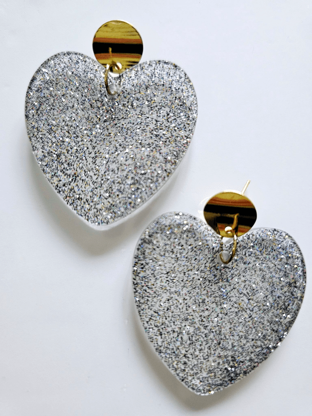 KISS'KISS aux paillettes grises et dorées 