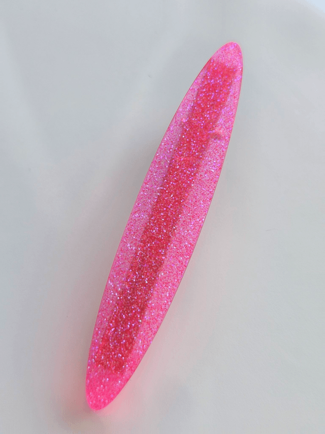 BARRETTE ROSE À PAILLETTES 