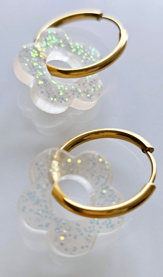 CREOLES TRANSPARENTES MERMAID