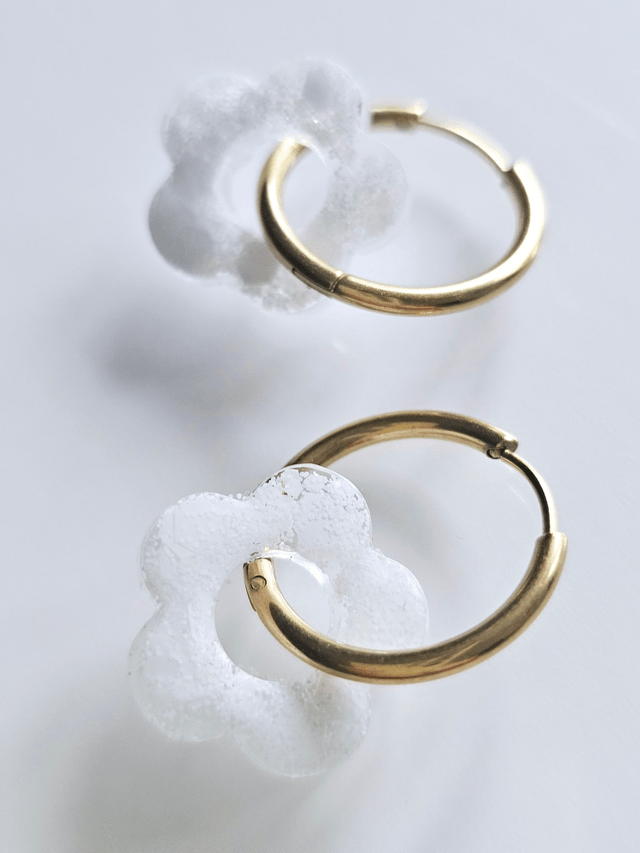 CREOLES EDEN CONFETTIS BLANCS