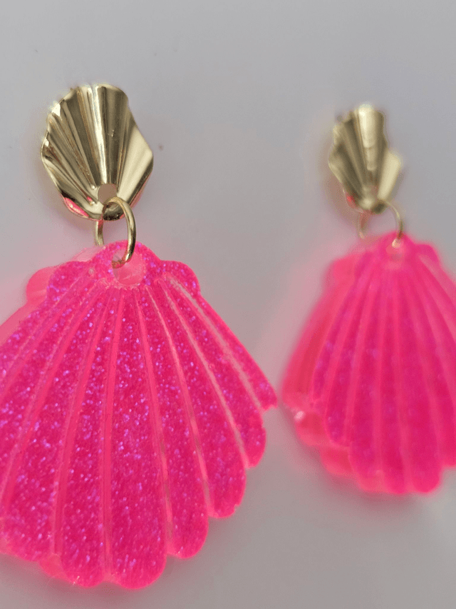 JACKIE rose fluo à paillettes