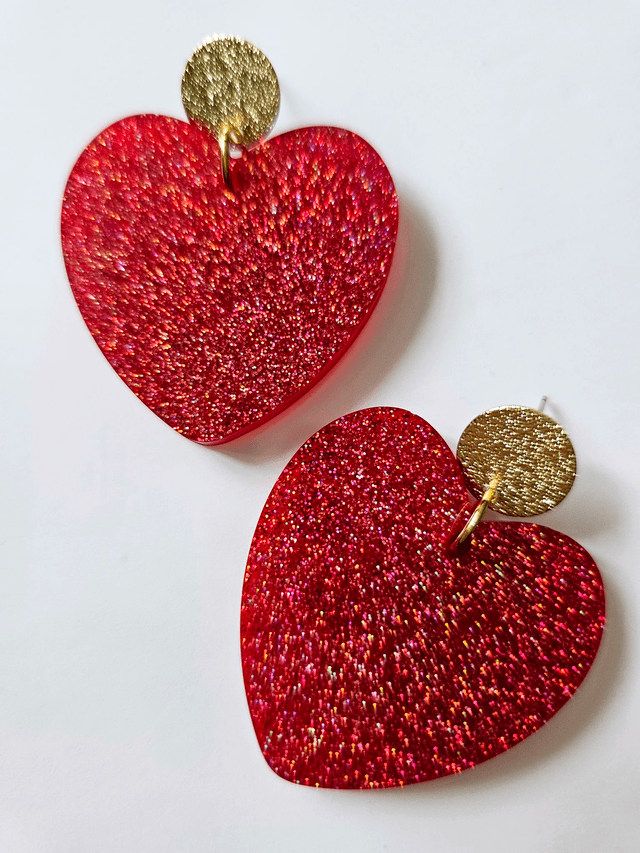 KISS'KISS rouge passion à paillettes 