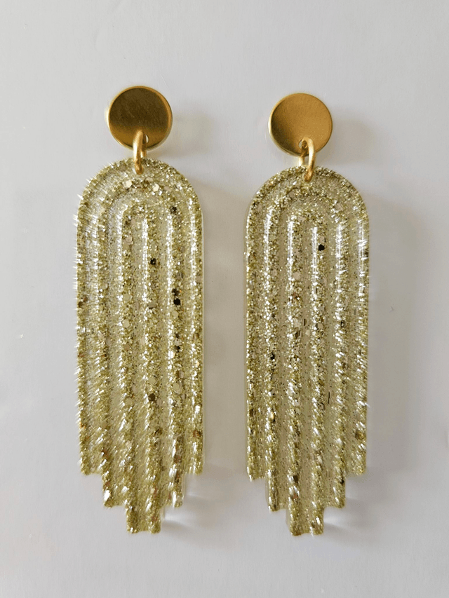 ARTY aux fines paillettes or froid